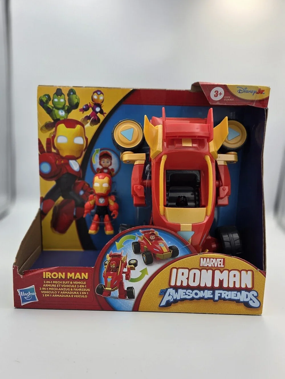 Marvel Iron Man And His Awesome Friends 2 In 1 Mech Suit & Vehicle NIB